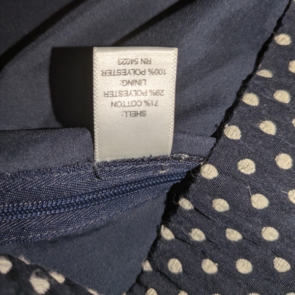 Banana Republic Blue and White Peplum Blouse - Picture 5 of 12